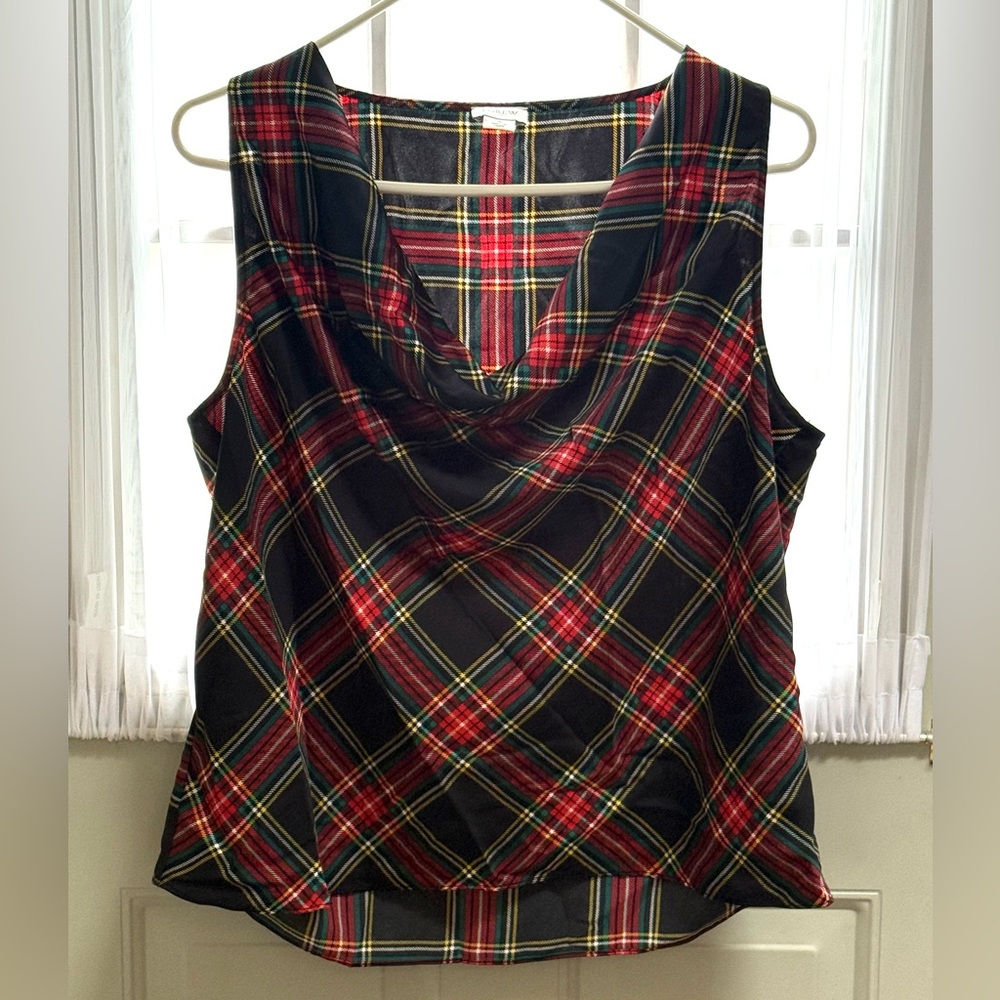 Ladies J.Crew Factory sleeveless cowl neck blouse